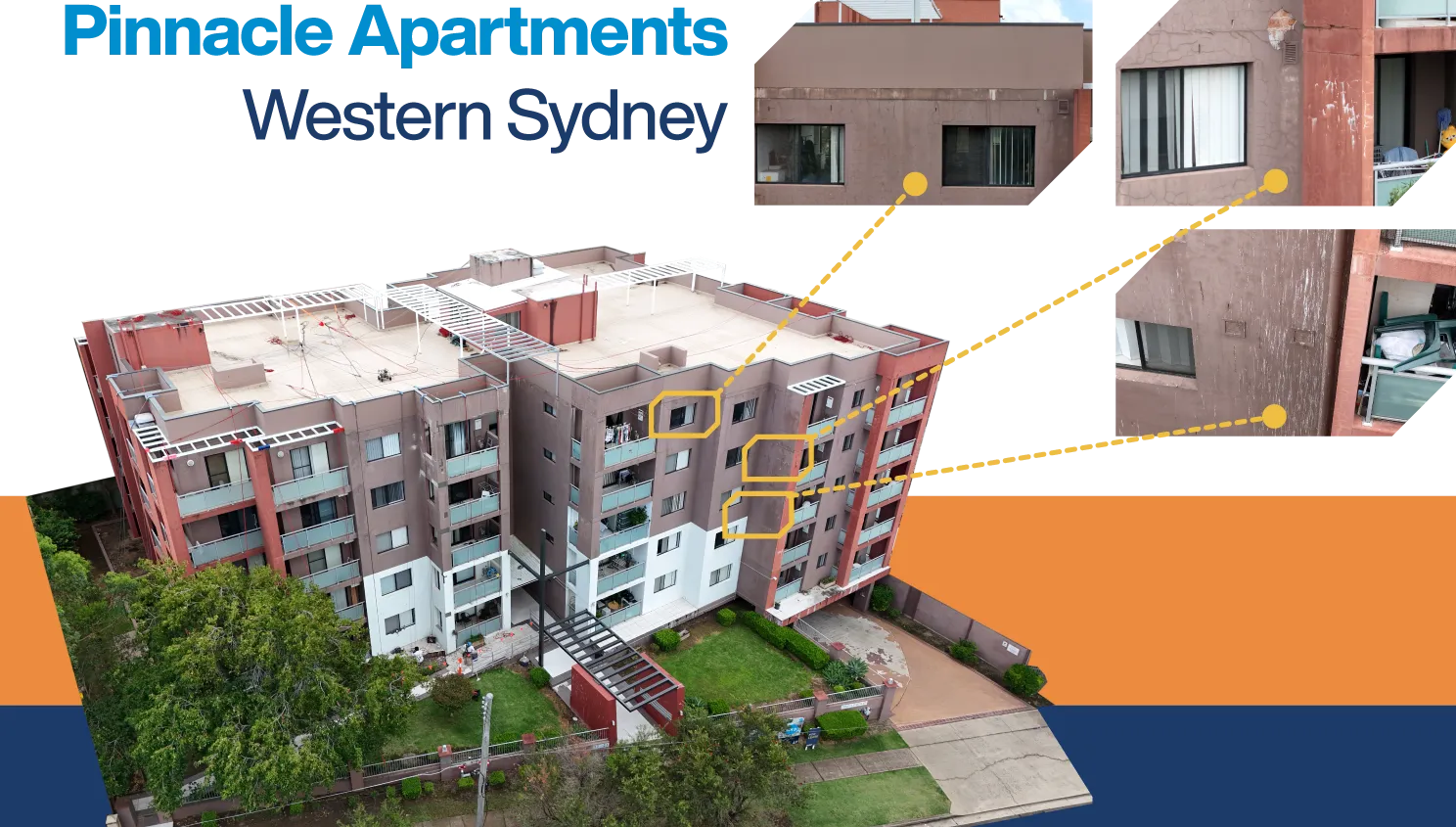 Remedial concrete repair of façade cracks using CPR systems