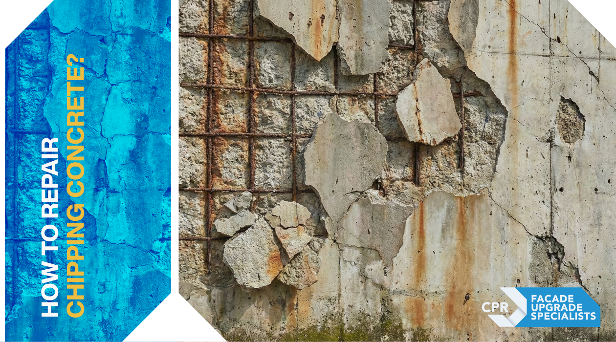 How to repair chipping concrete?