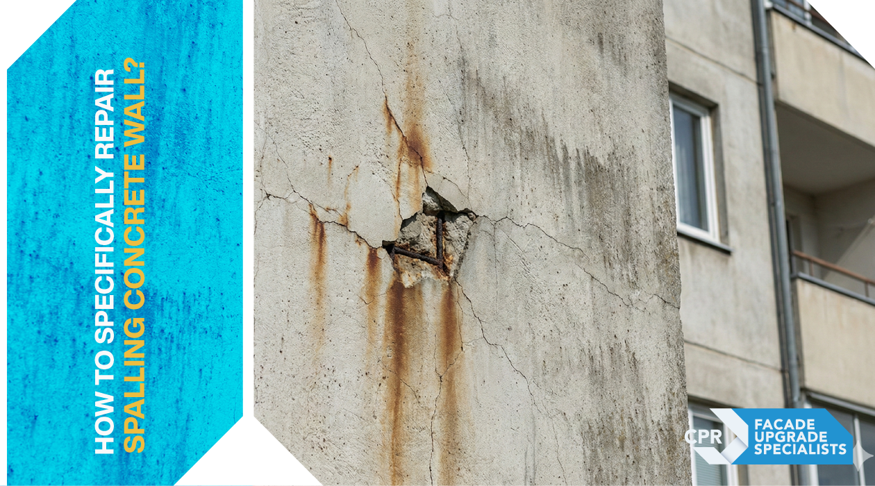 How to Specifically Repair Spalling Concrete Wall?